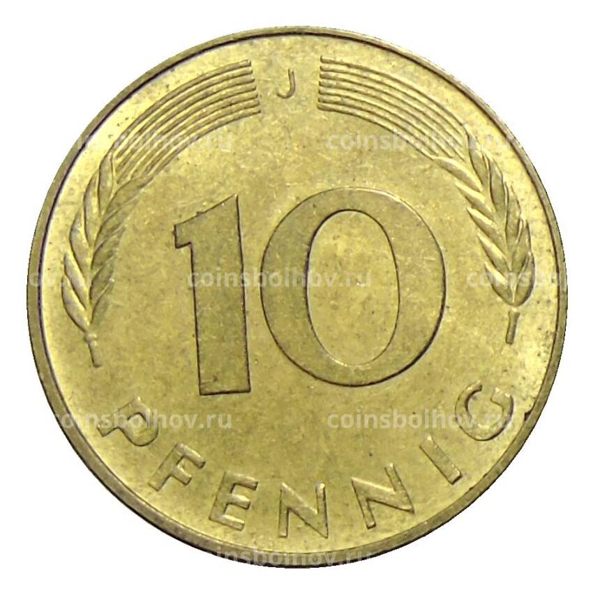 Монета 10 пфеннигов 1976 года J Германия (вид 2)