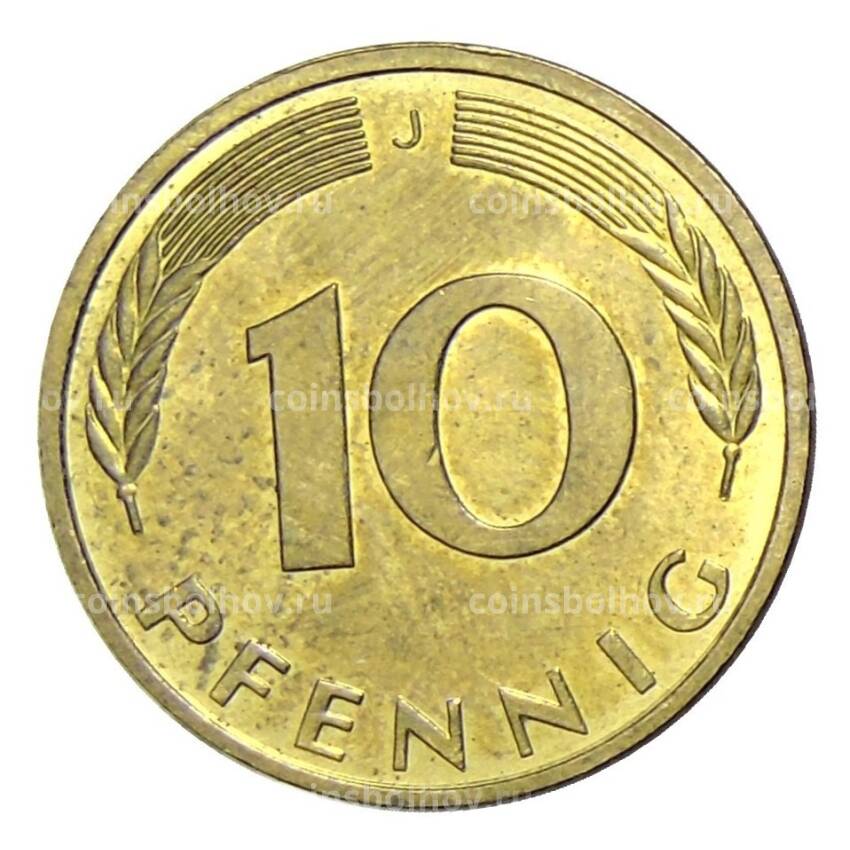 Монета 10 пфеннигов 1984 года J Германия (вид 2)