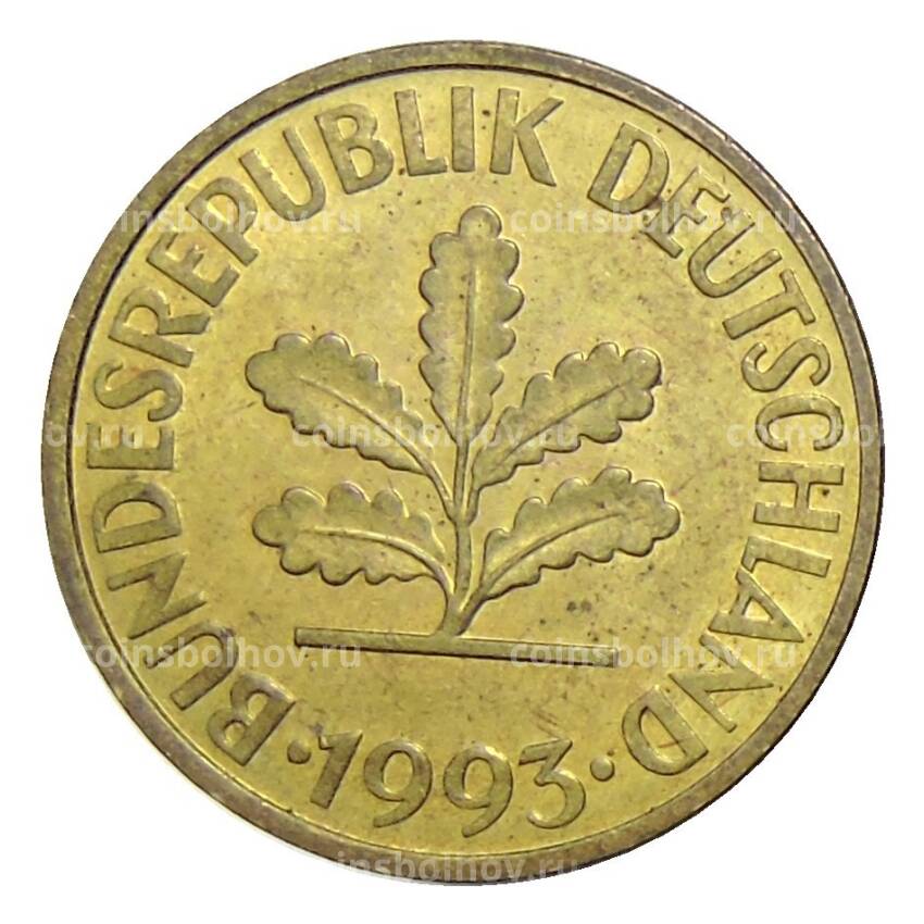 Монета 10 пфеннигов 1993 года G Германия