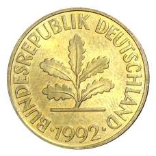 Монета 10 пфеннигов 1992 года D Германия (аверс)