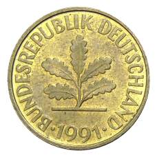 Монета 10 пфеннигов 1991 года A Германия (аверс)
