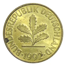 Монета 10 пфеннигов 1992 года A Германия (аверс)