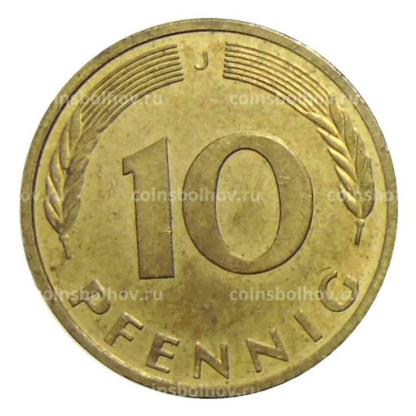 Монета 10 пфеннигов 1993 года J Германия (вид 2)