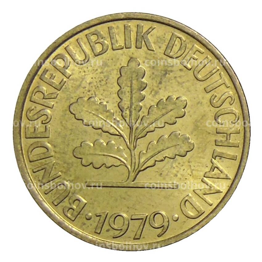 Монета 10 пфеннигов 1979 года G Германия