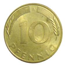Монета 10 пфеннигов 1996 года A Германия (реверс)