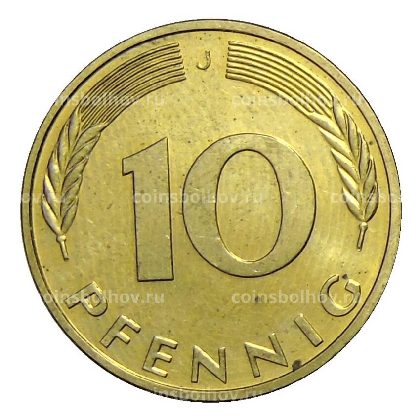 Монета 10 пфеннигов 1985 года J Германия (вид 2)
