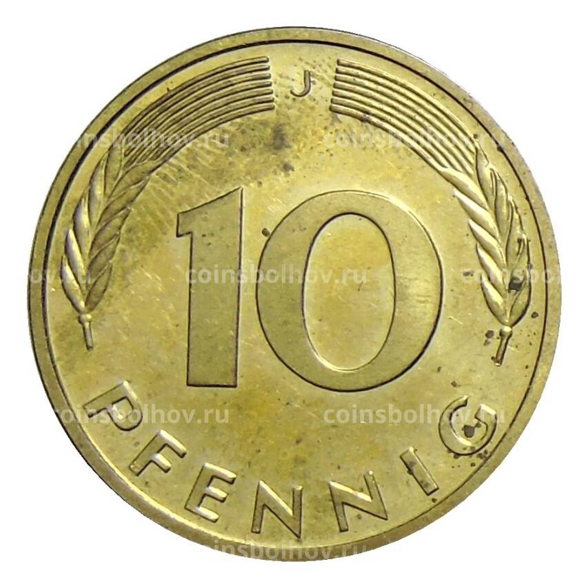 Монета 10 пфеннигов 1986 года J Германия (вид 2)