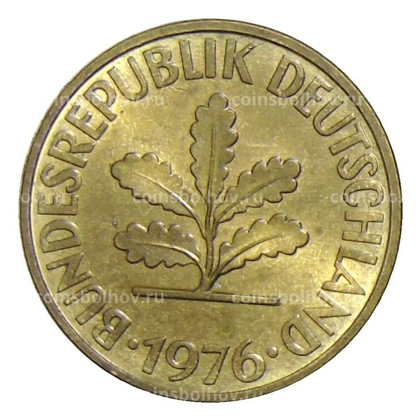 Монета 10 пфеннигов 1976 года G Германия