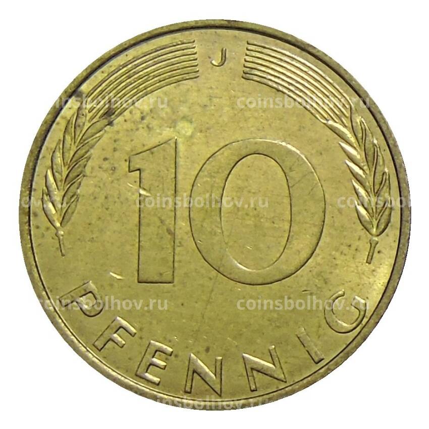 Монета 10 пфеннигов 1974 года J Германия (вид 2)