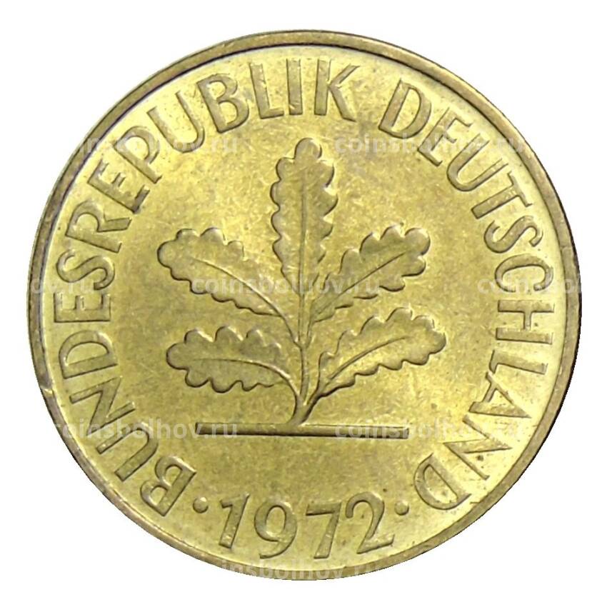 Монета 10 пфеннигов 1972 года G Германия