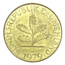 Монета 10 пфеннигов 1979 года J Германия (аверс)