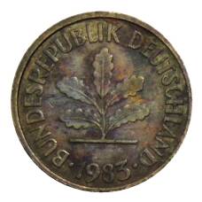 Монета 5 пфеннигов 1983 года F Германия (аверс)