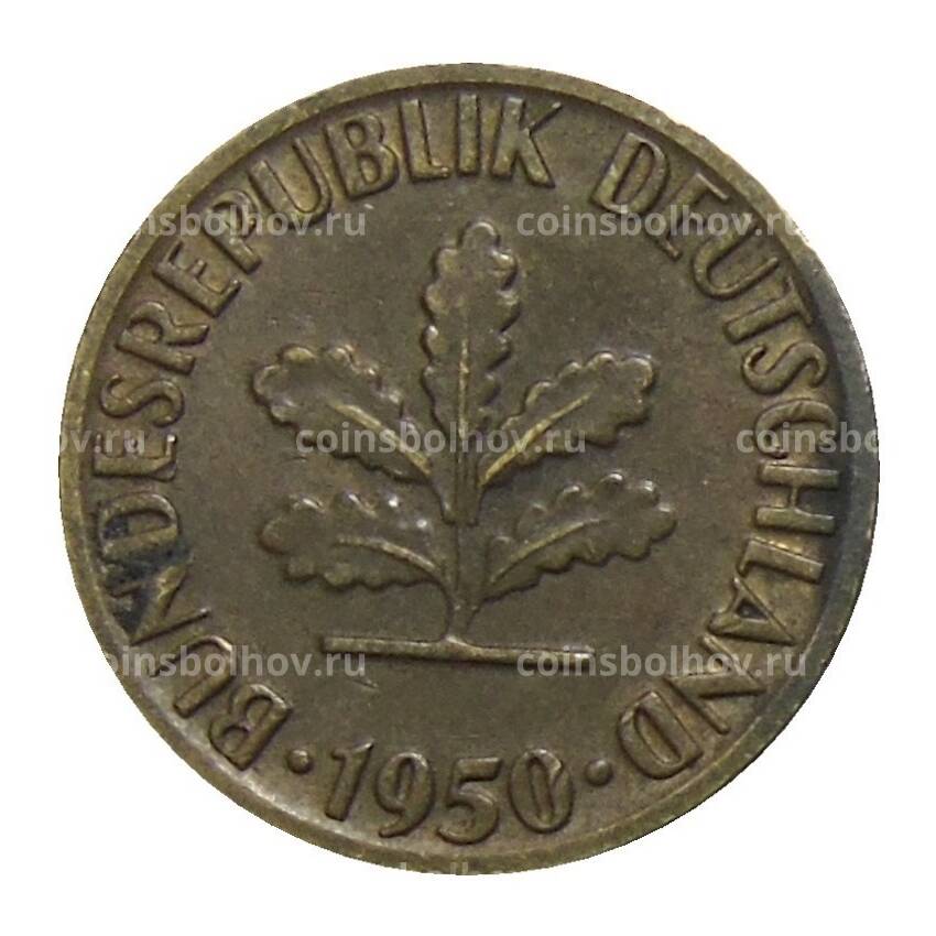 Монета 5 пфеннигов 1950 года D Германия
