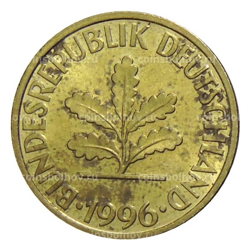 Монета 10 пфеннигов 1996 года J Германия