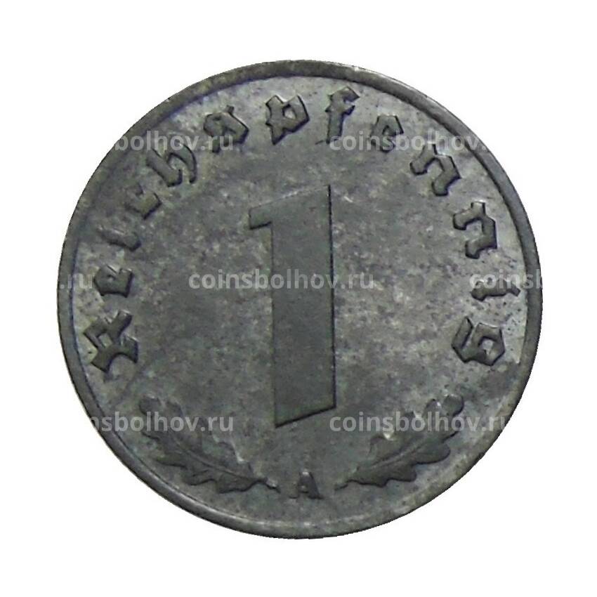 Монета 1 рейхспфенниг 1944 года A Германия (вид 2)
