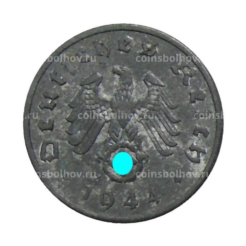 Монета 1 рейхспфенниг 1944 года A Германия