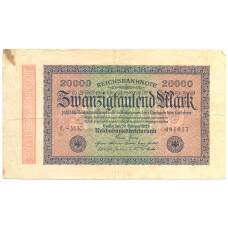 Банкнота 20000 марок 1923 года Германия
