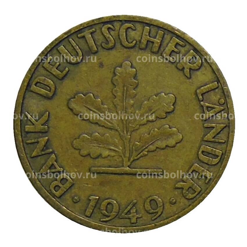 Монета 5 пфеннигов 1949 года D Германия