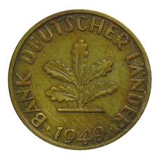 Монета 5 пфеннигов 1949 года D Германия (аверс)