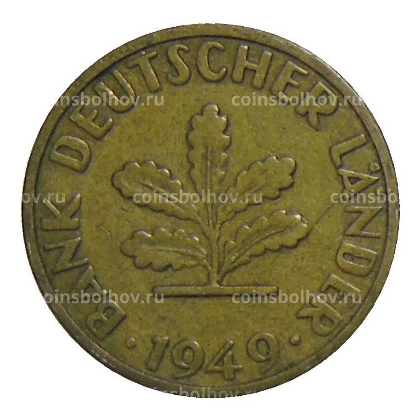 Монета 5 пфеннигов 1949 года G  Германия
