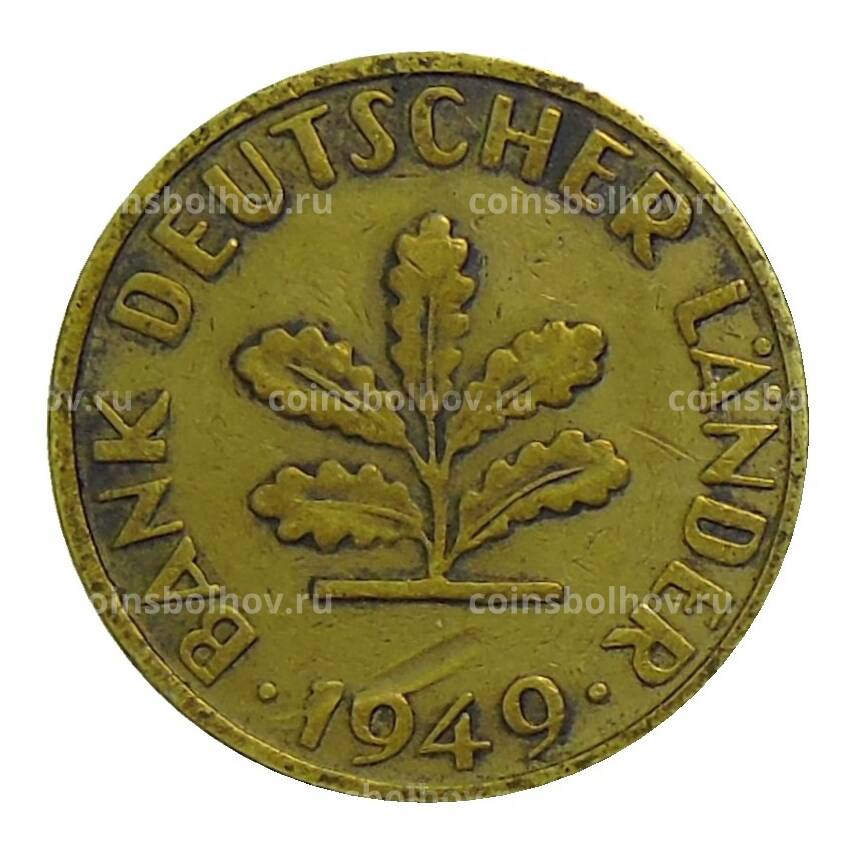 Монета 5 пфеннигов 1949 года G Германия