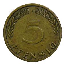 Монета 5 пфеннигов 1949 года J Германия (реверс)