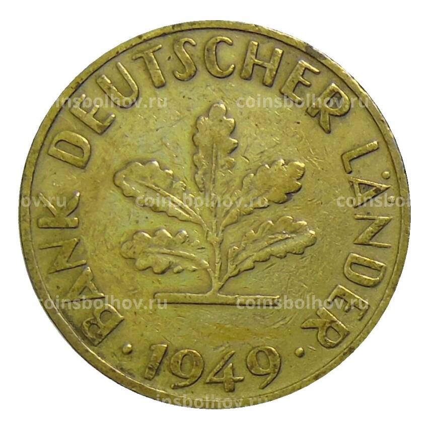 Монета 10 пфеннигов 1949 года F Германия