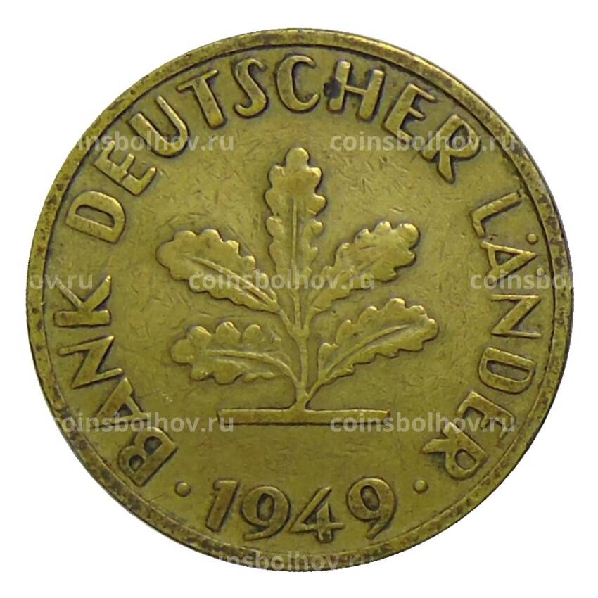 Монета 10 пфеннигов 1949 года F Германия