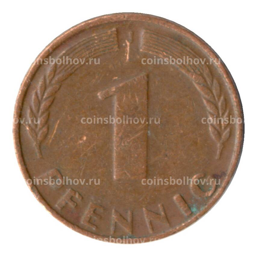 Монета 1 пфенниг 1948 года J Германия (вид 2)
