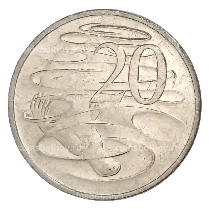 Монета 20 центов 2010 года Австралия (вид 2)