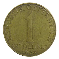Монета 1 шиллинг 1976 года Австрия (аверс)