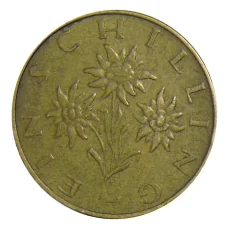 Монета 1 шиллинг 1976 года Австрия (реверс)