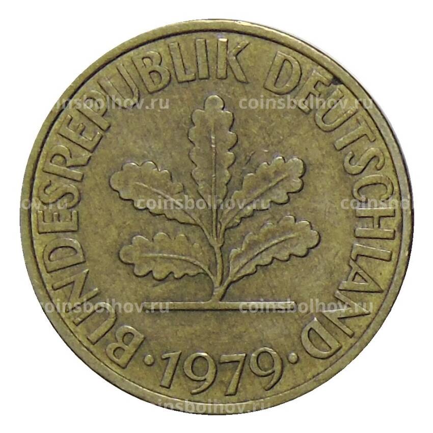 Монета 10 пфеннигов 1979 года F Германия