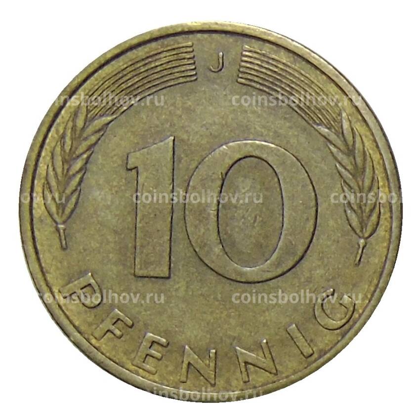 Монета 10 пфеннигов 1985 года J Германия (вид 2)