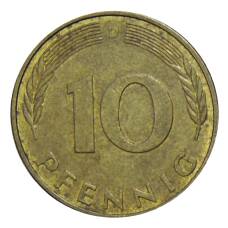 Монета 10 пфеннигов 1989 года D Германия (реверс)