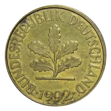 Монета 10 пфеннигов 1992 года А Германия (аверс)