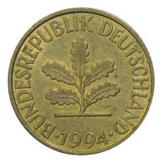 Монета 10 пфеннигов 1994 года G Германия (аверс)