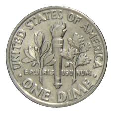 Монета 1 дайм (10 центов) 1994 года P США (реверс)