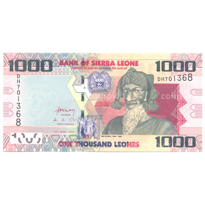 Банкнота 1000 леоне 2010 года Сьерра-Леоне