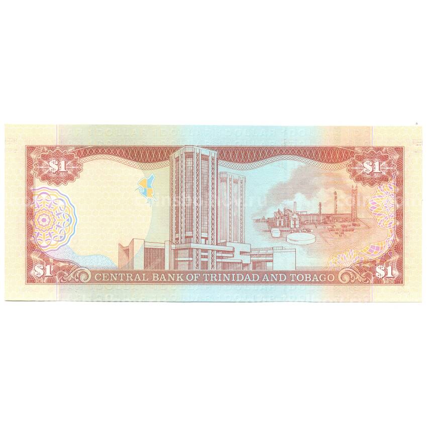 Банкнота 1 доллар 2006 года Тринидад и Тобаго (вид 2)