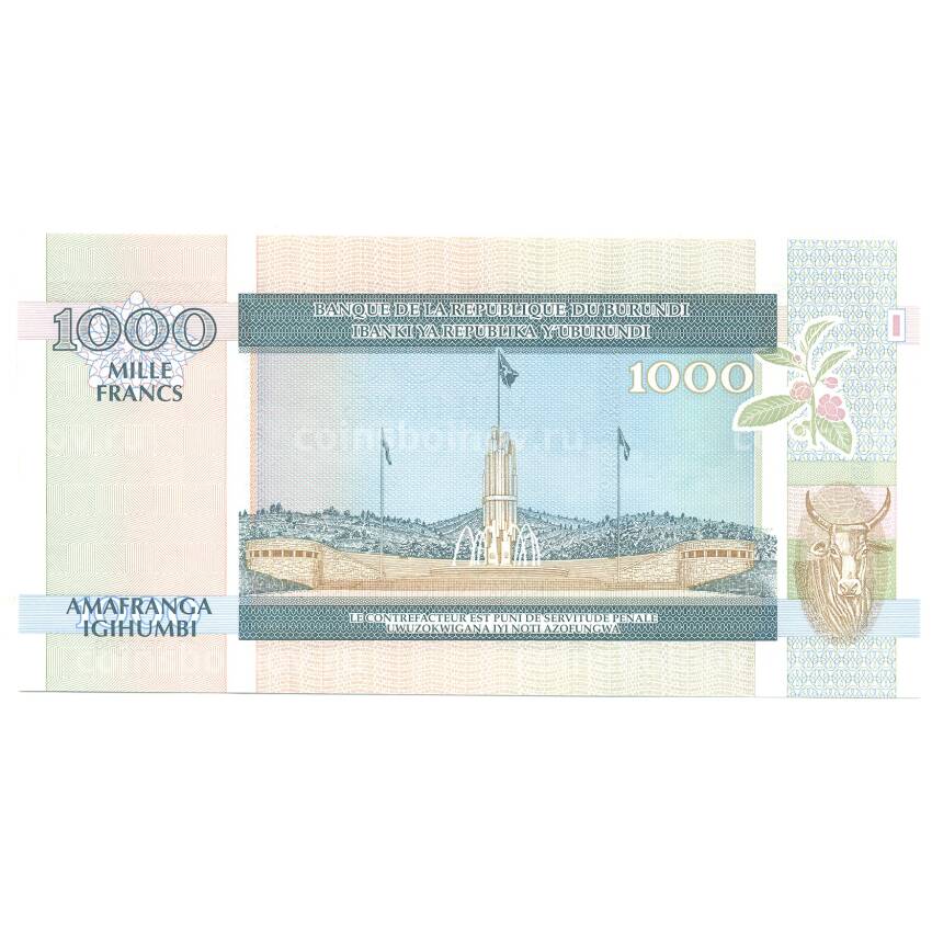 Банкнота 1000 франков 2009 года Бурунди (вид 2)
