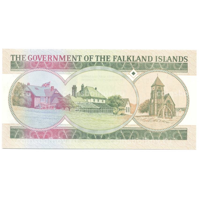Банкнота 10 фунтов 1986 года Фолклендские острова (вид 2)