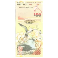 Банкнота 50 долларов 2009 года Бермудские острова (аверс)