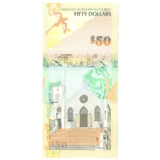 Банкнота 50 долларов 2009 года Бермудские острова (реверс)