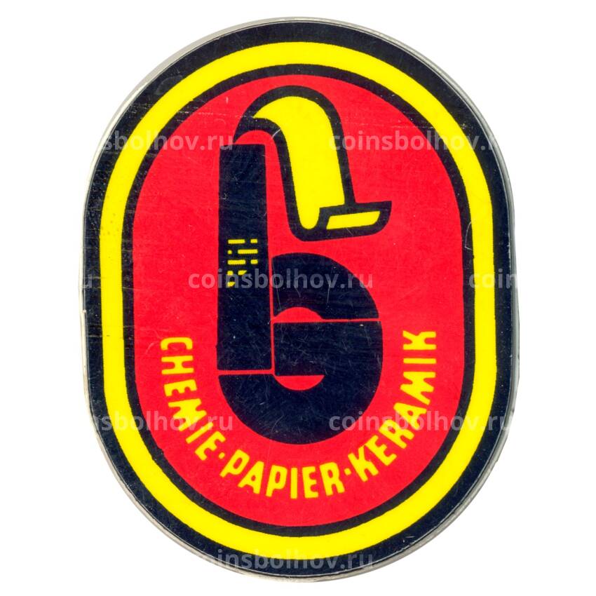 Значок рекламный Chemie-Papier-Keramik