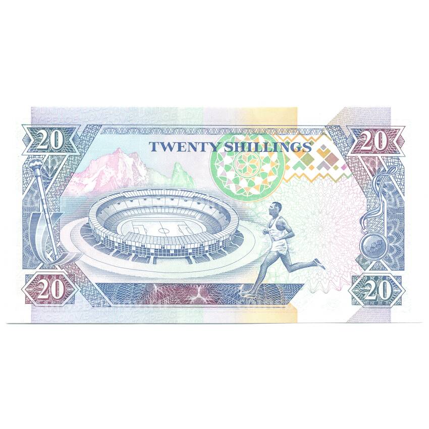 Банкнота 20 шиллингов 1993 года Кения (вид 2)