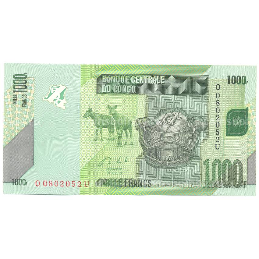 Банкнота 1000 франков 2013 года Конго