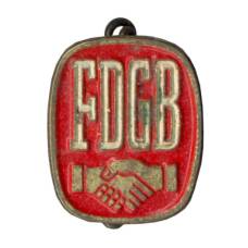 Значок Объединение свободных немецких профсоюзов FDGB (тяжелый) ГДР