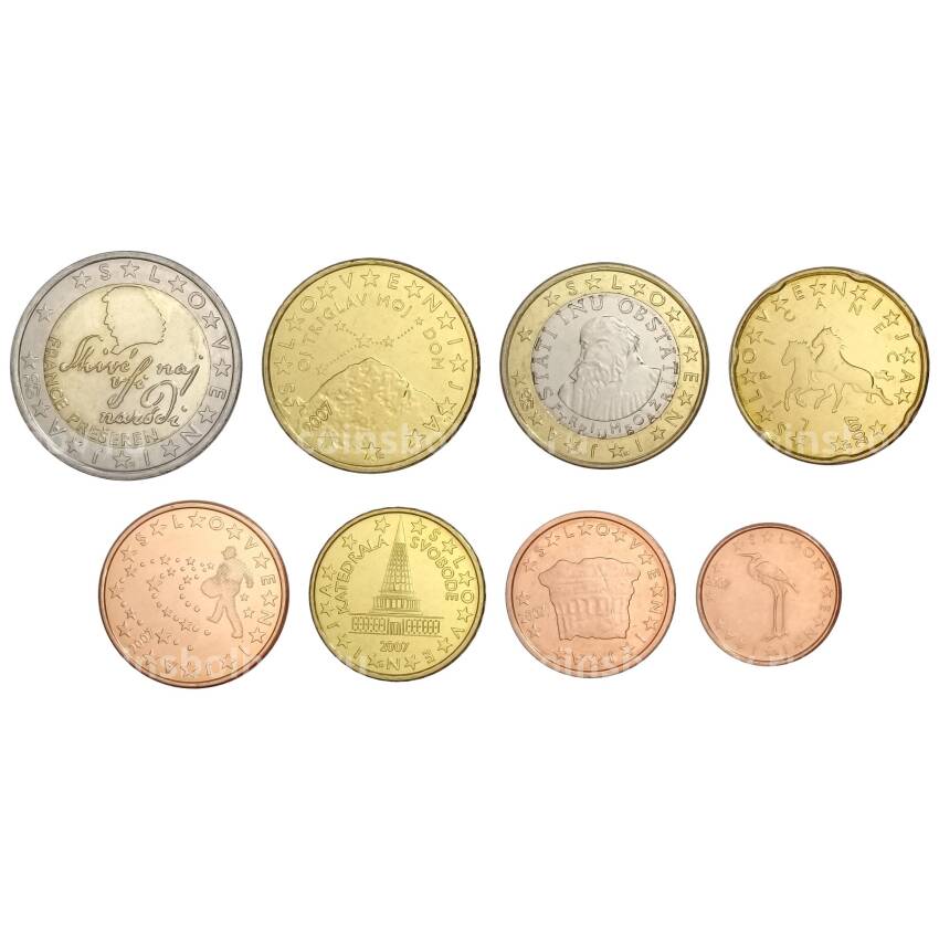 Набор монет евро 2007 года Словения