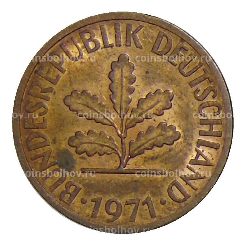 Монета 2 пфеннига 1971 года D Германия
